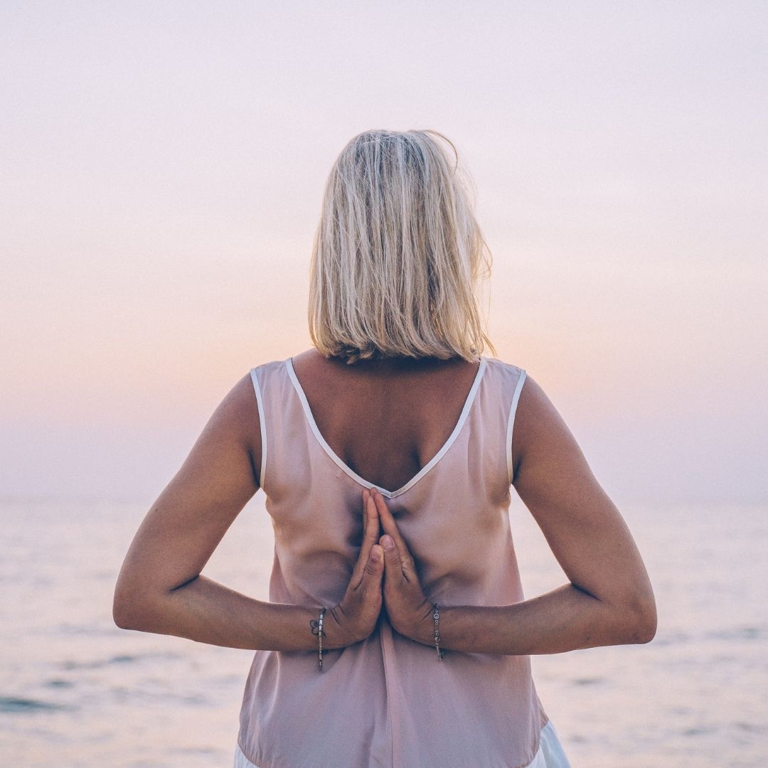 Woman meditating , CBD Roll-Ons