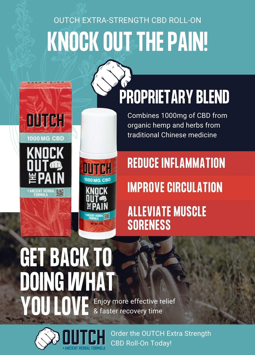 benefits of using cbd roll on infograpihc