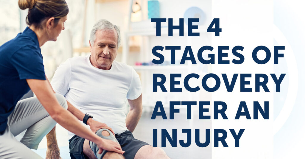 Rehabilitation and recovery process for sports and training injuries, including strength training, physical therapy, and injury prevention.